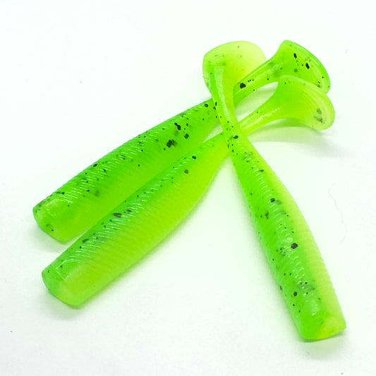 Paddle Tail 3.75in Lime N Chartreuse